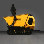 1800lb 420cc  E-start Gas Engine Stand-ON Hydraulic Track Dumper with Self-Loading , T80