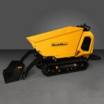 1800lb 420cc  E-start Gas Engine Stand-ON Hydraulic Track Dumper with Self-Loading , T80