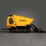 1800lb 420cc  E-start Gas Engine Stand-ON Hydraulic Track Dumper with Self-Loading , T80
