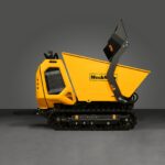 1800lb 420cc  E-start Gas Engine Stand-ON Hydraulic Track Dumper with Self-Loading , T80