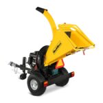 5 inch E-start DUCAR 420cc 15hp Gasoline Engine Powered Disc Wood Chipper with Taillight , P4205