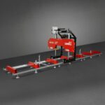 26" Portable Sawmill (5x Blades Included), 459cc 15HP E-Start Gasoline Engine, 22" Board Width, 20' Track Length (13' Track Length + 6.6' Track Extension Included) , SM-26