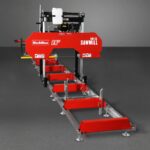 26" Portable Sawmill (5x Blades Included), KOHLER CH440 429cc E-Start Gasoline Engine, 22" Board Width, 20' Track Length (13' Track Length + 6.6' Track Extension Included) , SM-26