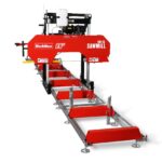 26" Portable Sawmill (5x Blades Included), 459cc 15HP E-Start Gasoline Engine, 22" Board Width, 20' Track Length (13' Track Length + 6.6' Track Extension Included) , SM-26