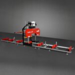26" Portable Sawmill (5x Blades Included), 459cc 15HP E-Start Gasoline Engine, 22" Board Width, 20' Track Length (13' Track Length + 6.6' Track Extension Included) , SM-26