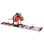 26" Portable Sawmill (5x Blades Included), 459cc 15HP E-Start Gasoline Engine, 22" Board Width, 20' Track Length (13' Track Length + 6.6' Track Extension Included) , SM-26