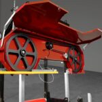 32" Portable Sawmill, 420cc 15HP E-Start Gasoline Engine, 29" Board Width, 13' Track Length , SM-32