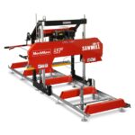32" Portable Sawmill, 420cc 15HP E-Start Gasoline Engine, 29" Board Width, 13' Track Length , SM-32