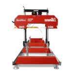 32" Portable Sawmill, 420cc 15HP E-Start Gasoline Engine, 29" Board Width, 13' Track Length , SM-32