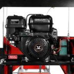 26" Portable Sawmill (5x Blades Included), 459cc 15HP E-Start Gasoline Engine, 22" Board Width, 20' Track Length (13' Track Length + 6.6' Track Extension Included) , SM-26