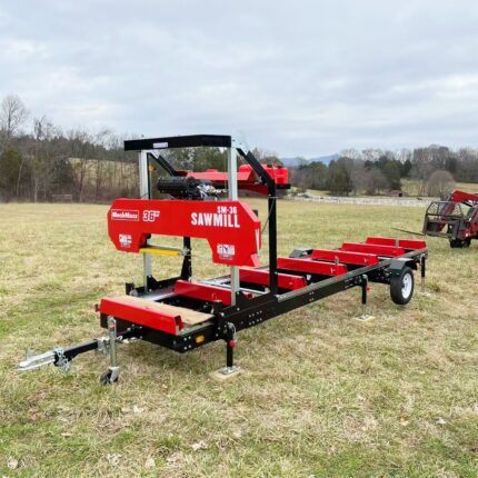 36" MAX Portable Sawmill, 25HP 750cc ZONSEN V-Twin Engine, 36" Board Width, 20' Track Length, (10 x Blades Included), SM-36MAX