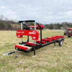 36" MAX Portable Sawmill, 25HP 688cc HONDA GX690 V-Twin Engine, 36" Board Width, 20' Track Length, (10 x Blades Included), SM-36HMAX