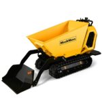 1800lb 420cc  E-start Gas Engine Stand-ON Hydraulic Track Dumper with Self-Loading , T80