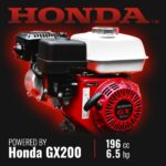 HONDA GX200 Gasoline Engine Powered 4 inch Wood Chipper, GS650