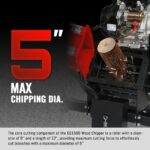 5 inch E-start DUCAR 420cc Gasoline Engine Powered Wood Chipper , GS1500