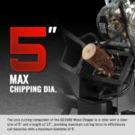 5 inch E-start KOHLER 429cc Gasoline Engine Powered Wood Chipper, GS1500