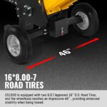 5 inch E-start DUCAR 420cc Gasoline Engine Powered Wood Chipper, GS1500