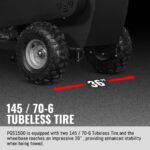 5 inch E-start DUCAR 420cc 15hp Gasoline Engine Powered Drum Wood Chipper with Towbar , PGS1500