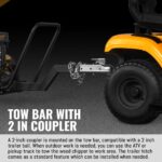 5 inch E-start DUCAR 420cc 15hp Gasoline Engine Powered Drum Wood Chipper with Towbar , PGS1500