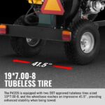 5 inch E-stat KOHLER 429cc 14hp Gasoline Engine Powered Disc Wood Chipper with Taillight , P4205