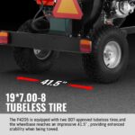 5 inch E-start DUCAR 420cc 15hp Gasoline Engine Powered Disc Wood Chipper with Taillight , P4205