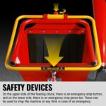 5 inch E-start DUCAR 420cc 15hp Gasoline Engine Powered Disc Wood Chipper with Taillight , P4205